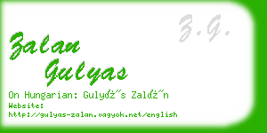 zalan gulyas business card